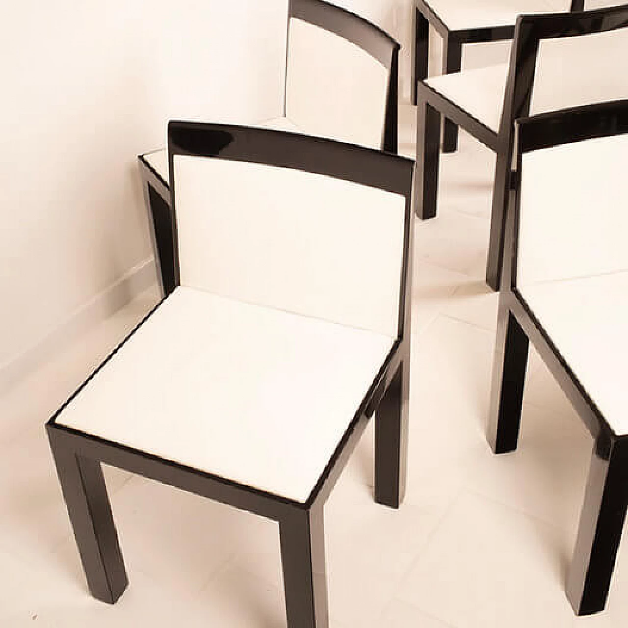 6 Theatre chairs by Aldo Rossi and Luca Meda for Molteni, 1980s 11