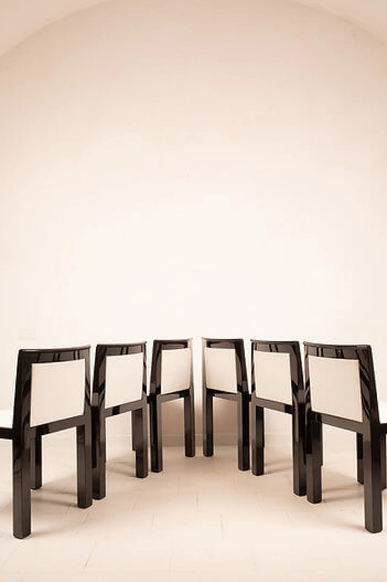 6 Theatre chairs by Aldo Rossi and Luca Meda for Molteni, 1980s 12