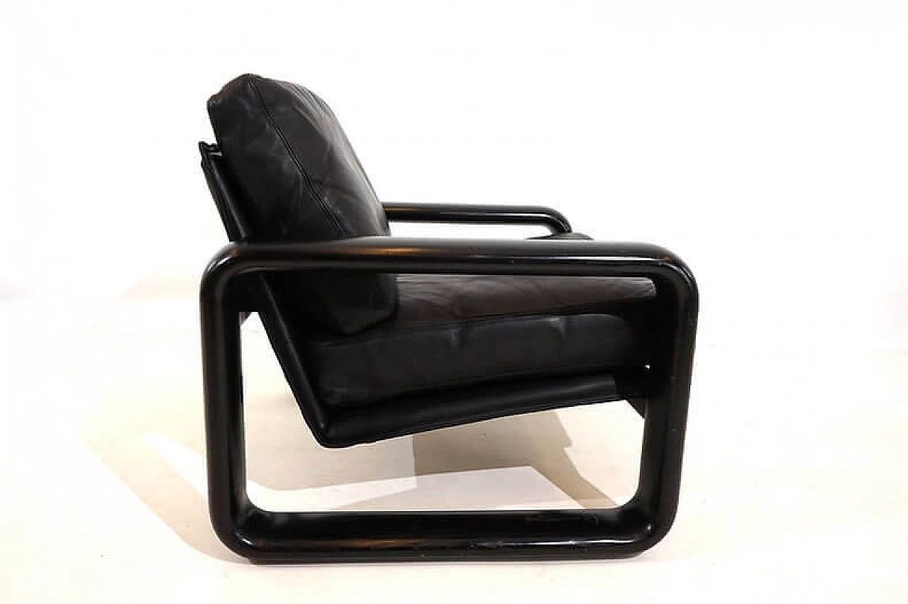 Hombre leather armchair by Burkhard Vogtherr for Rosenthal, 1970s 1