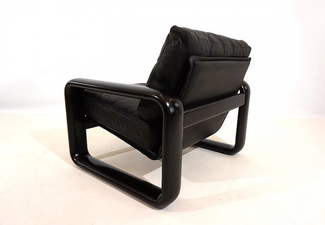Hombre leather armchair by Burkhard Vogtherr for Rosenthal, 1970s 4