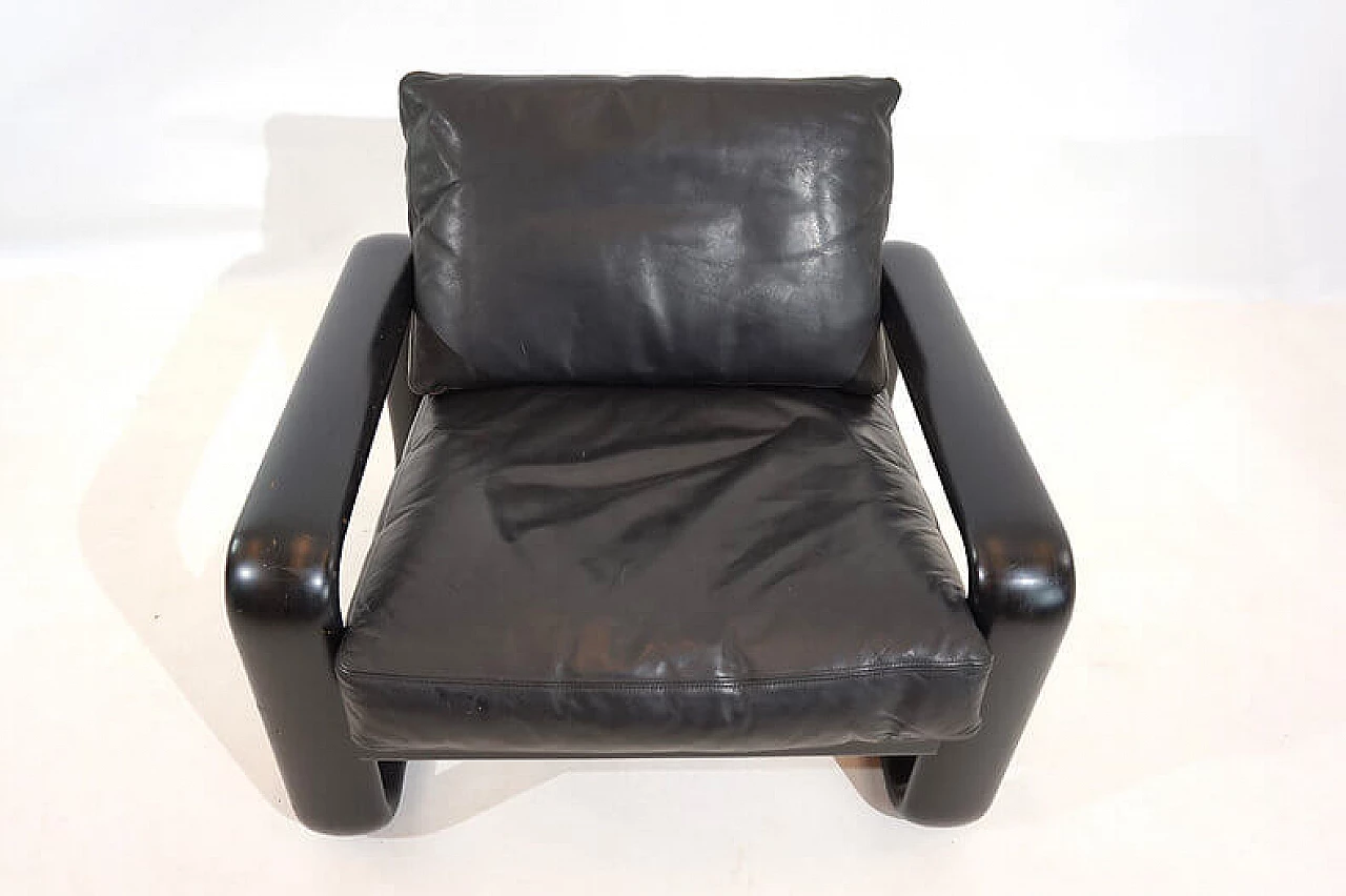 Hombre leather armchair by Burkhard Vogtherr for Rosenthal, 1970s 5