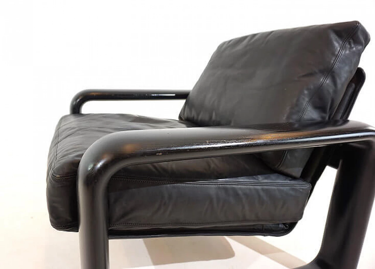 Hombre leather armchair by Burkhard Vogtherr for Rosenthal, 1970s 12