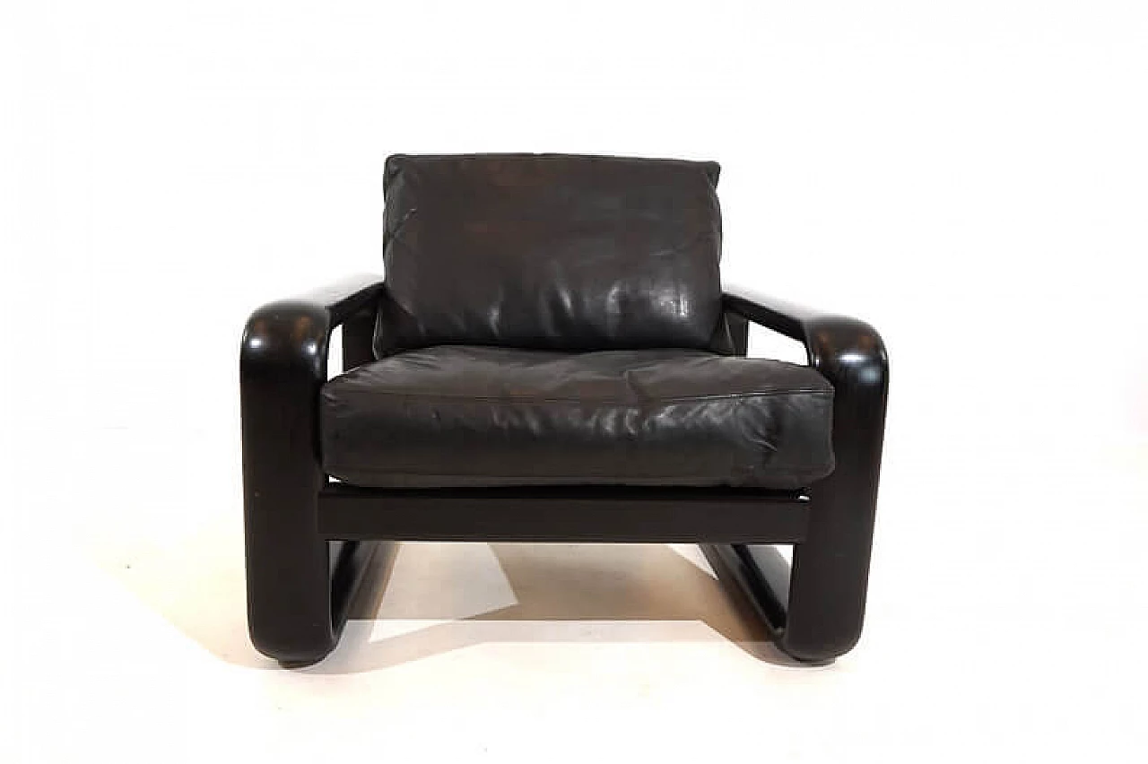 Hombre leather armchair by Burkhard Vogtherr for Rosenthal, 1970s 13