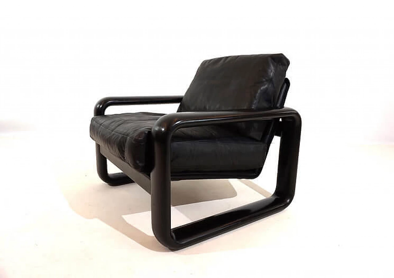Hombre leather armchair by Burkhard Vogtherr for Rosenthal, 1970s 15