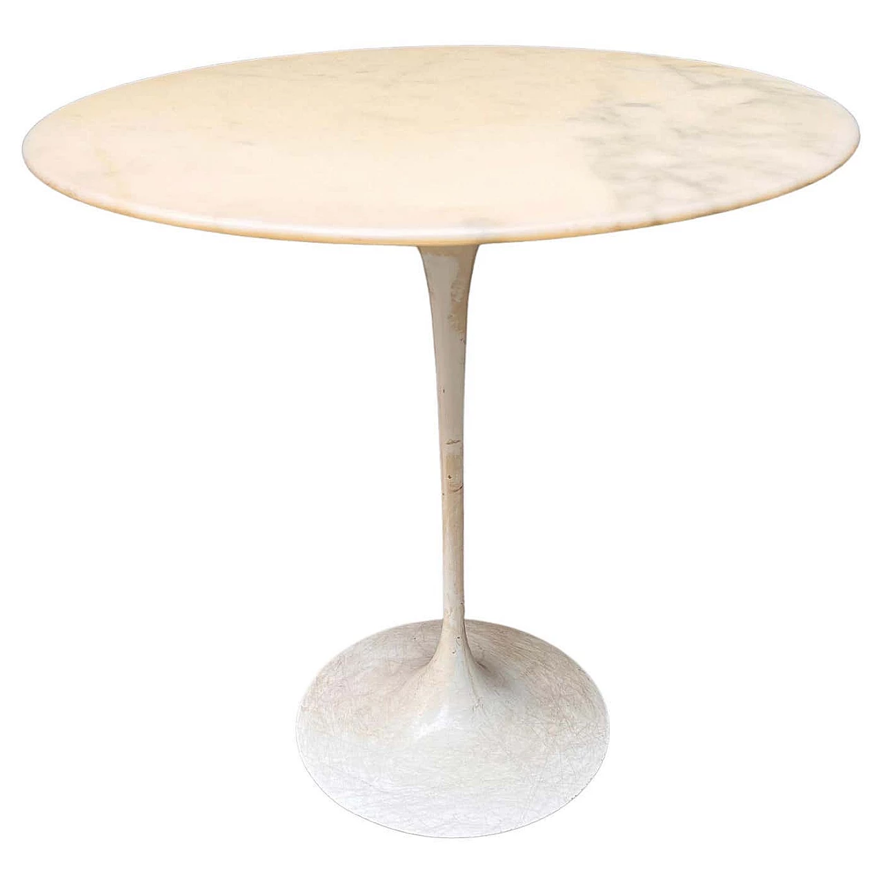 Tulip coffee table in white Carrara marble by Eero Saarinen for Knoll, 1960s 7