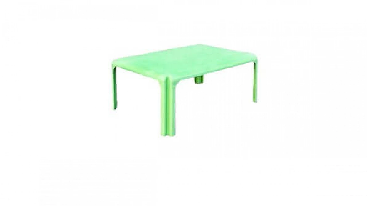Green Arcadia coffee table by Vico Magistretti for Artemide, 1970 6