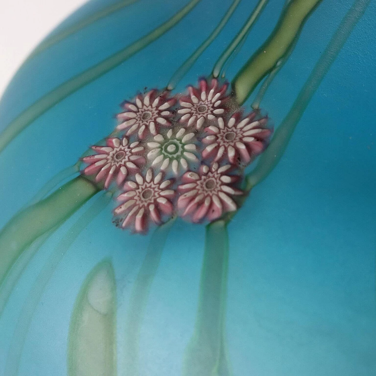 Glass table lamp with millefiori murrine by Fratelli Toso, 1950s 10