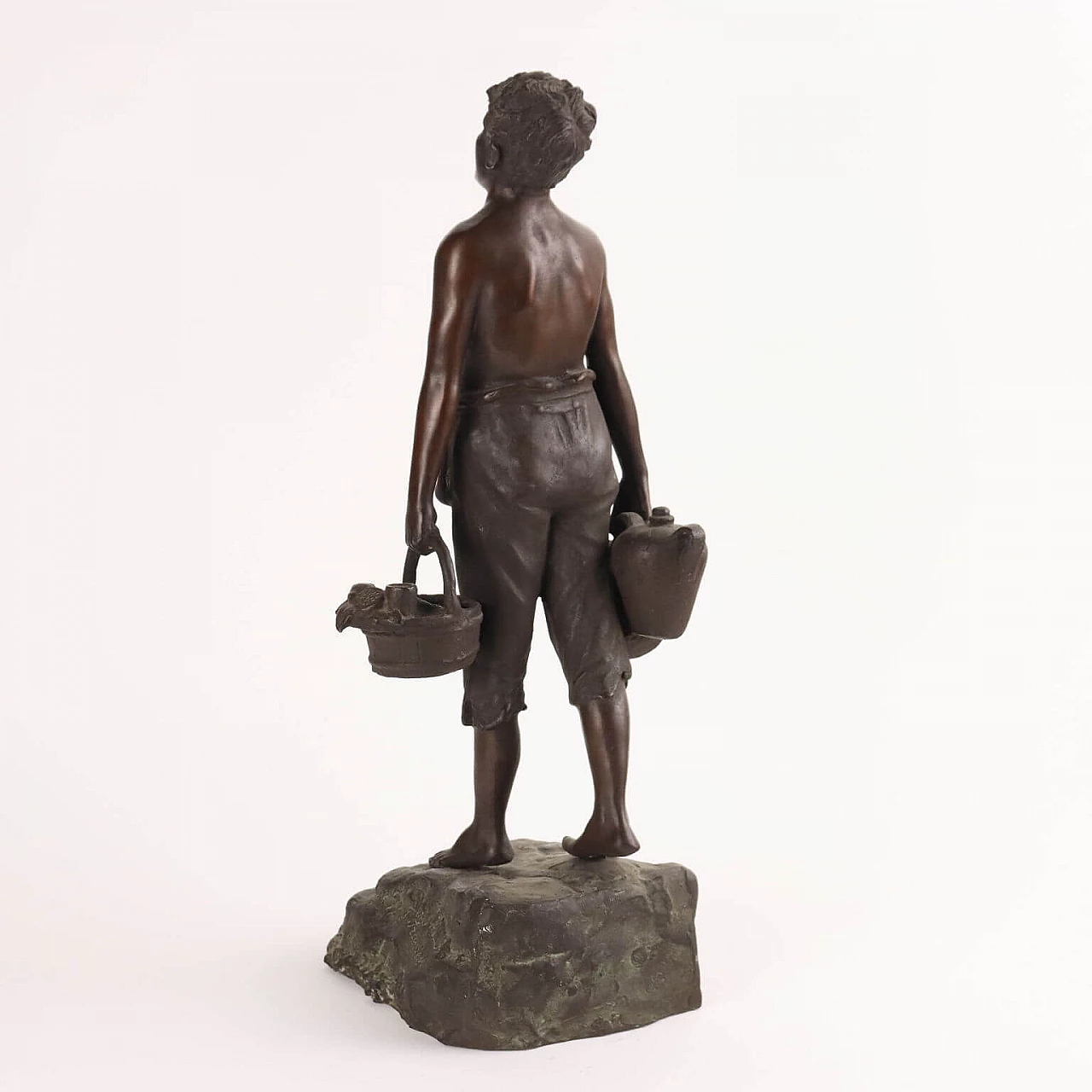Giuseppe Franzese, acquaiolo, scultura in bronzo 9