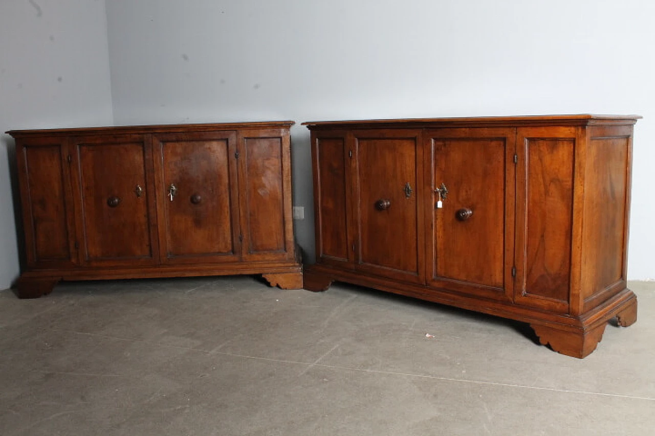 Pair of walnut sideboards, mid-18th century 1
