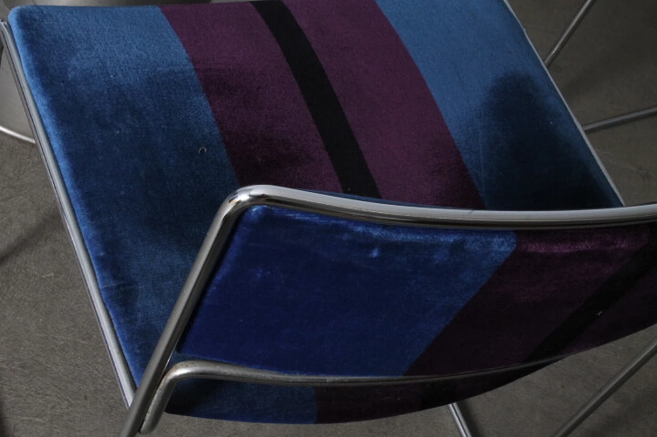 4 Chairs by Vittorio Introini and crystal Cidonio table by Antonia Astori De Ponti for Driade, 1970s 4