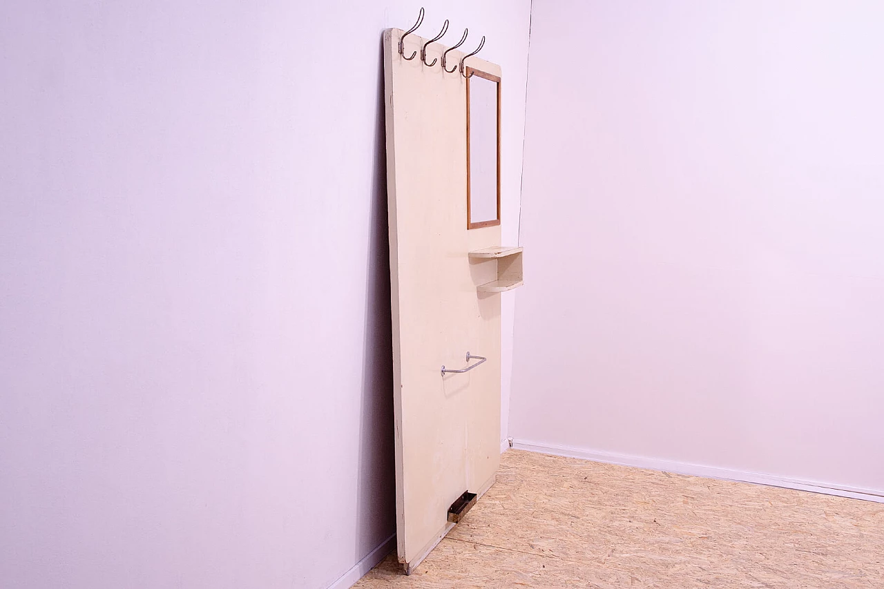 Appendiabiti con specchio cecoslovacco, anni '30 4