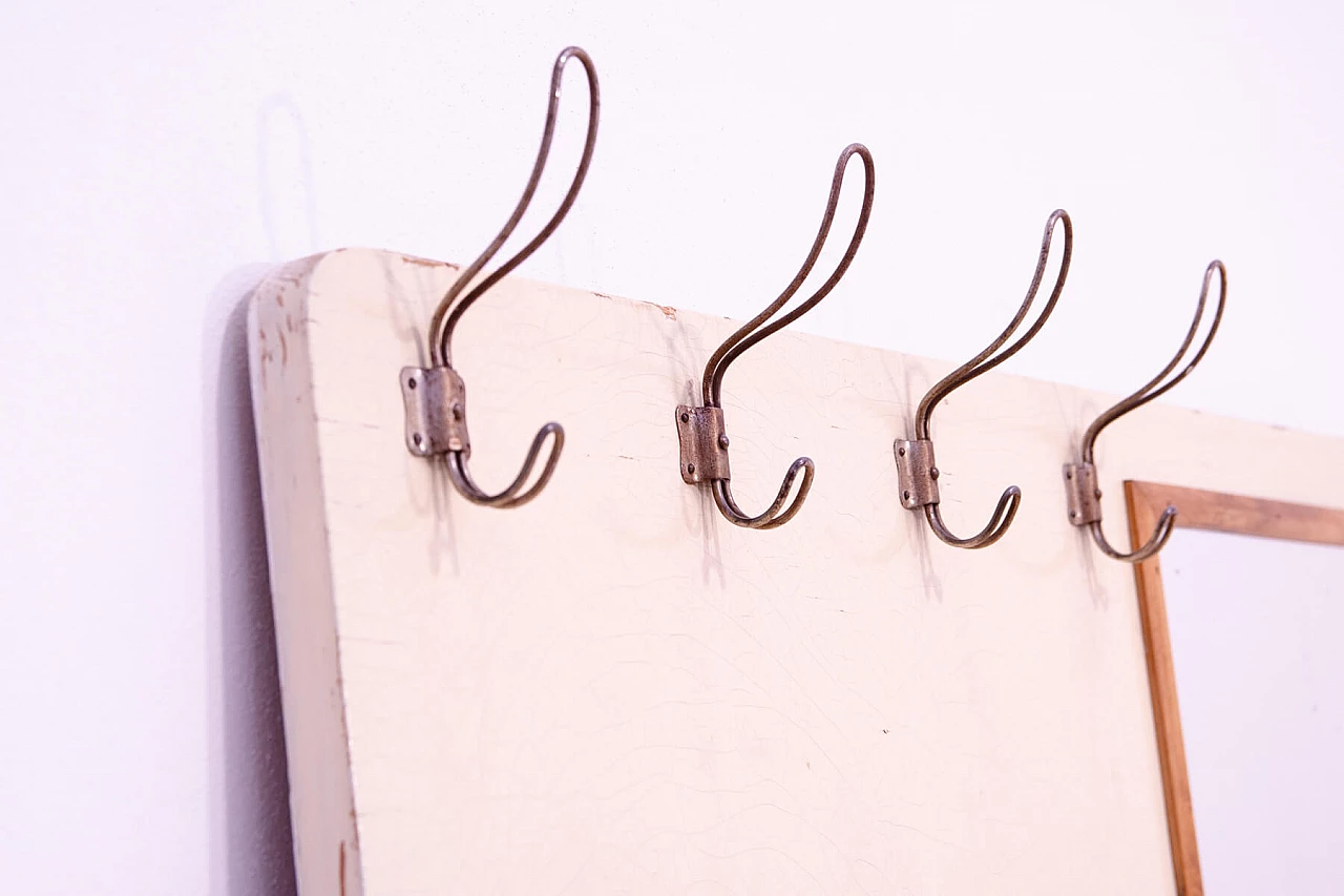 Appendiabiti con specchio cecoslovacco, anni '30 6