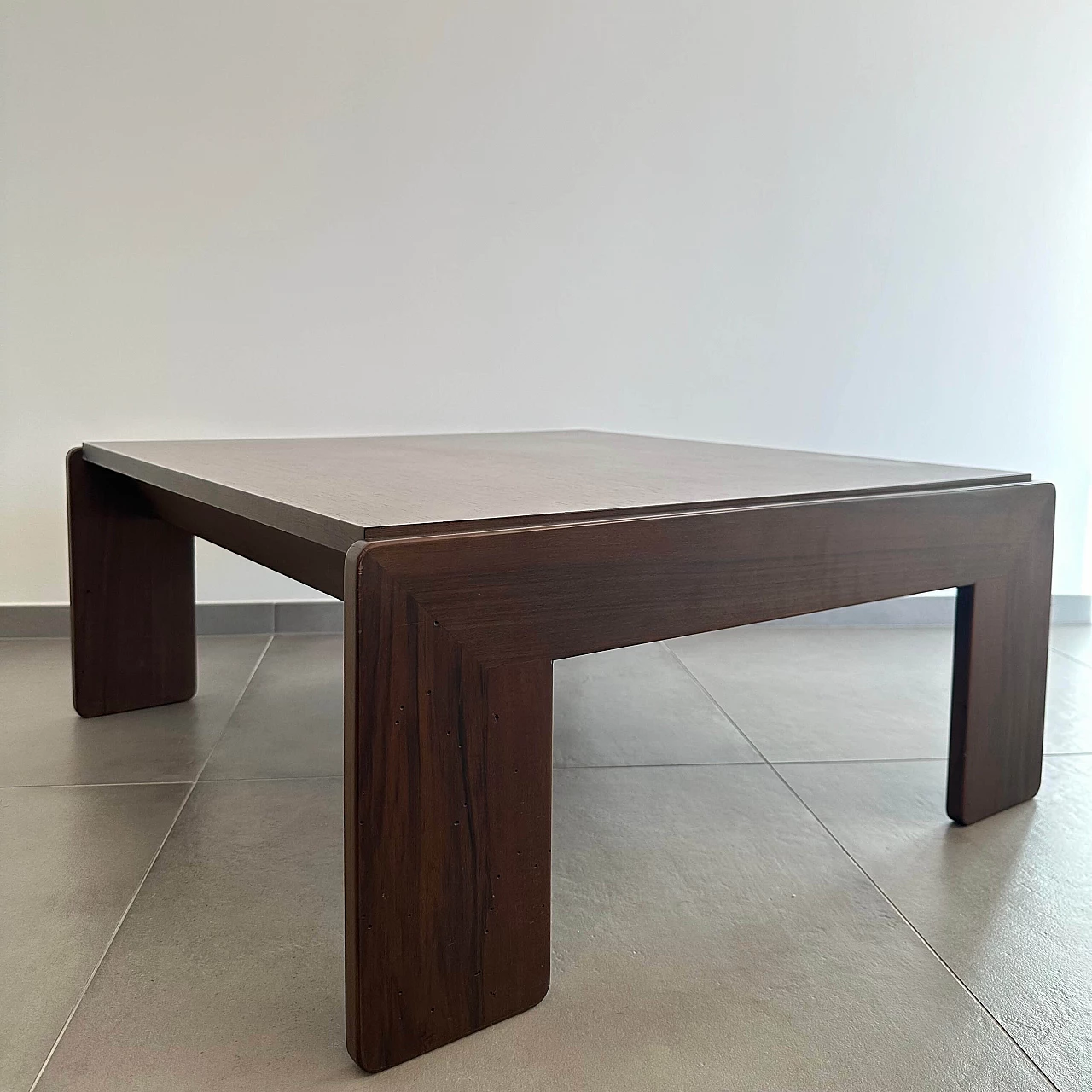 Tavolino Bastiano in legno di Tobia Scarpa per Gavina, anni '60 3