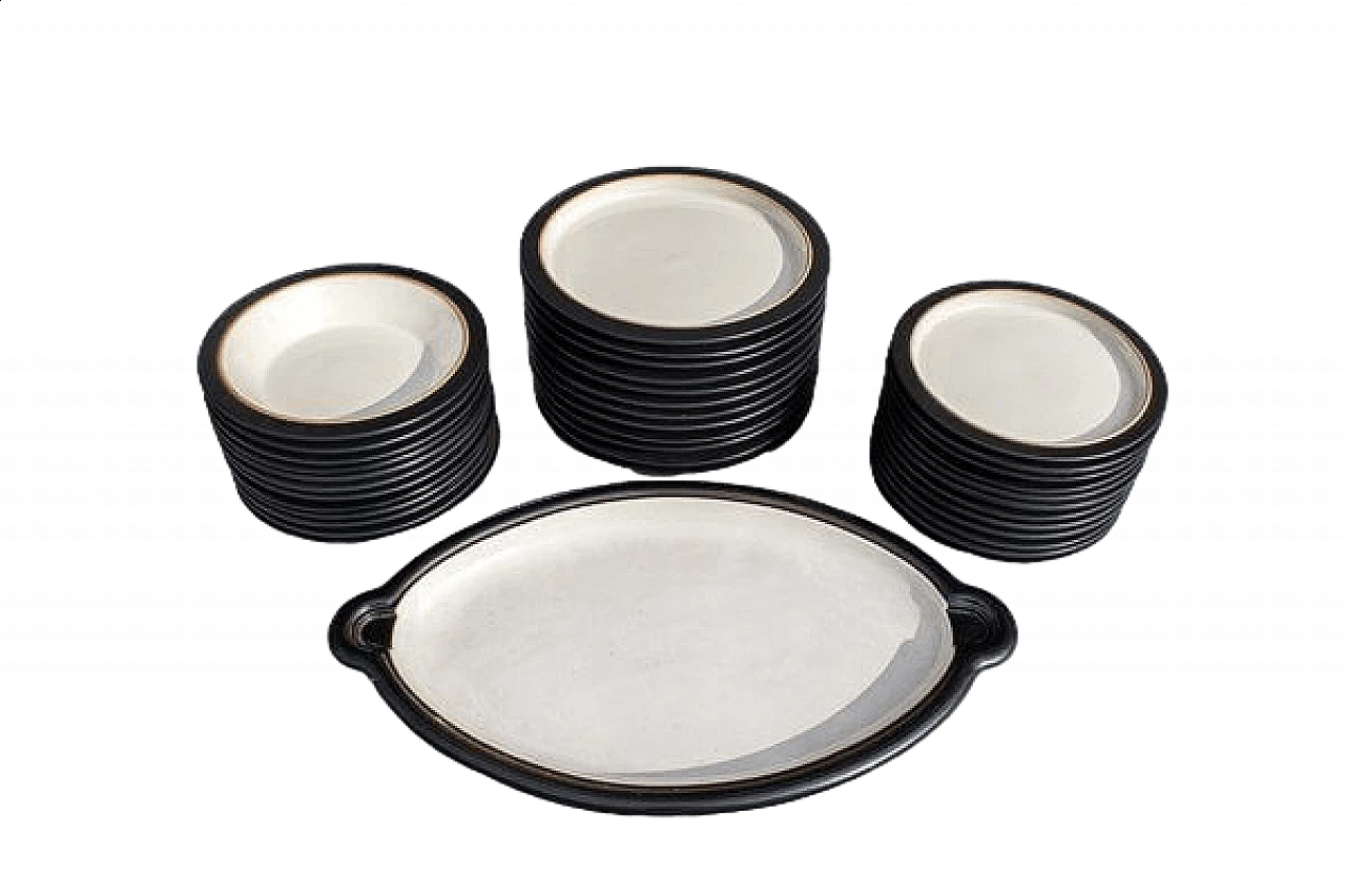 37 ceramic tableware by Franco Bucci for Laboratorio Pesaro, 1960s 12