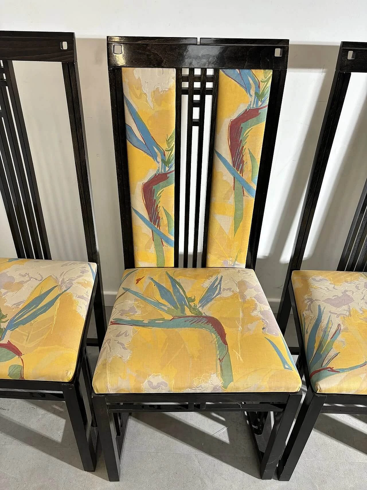 6 Sedie Galaxy di Umberto Asnago per Giorgetti, anni '80 5