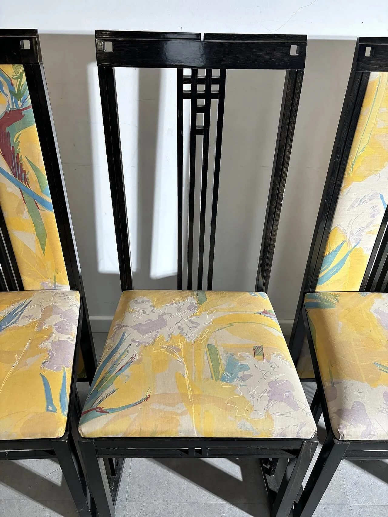 6 Sedie Galaxy di Umberto Asnago per Giorgetti, anni '80 7