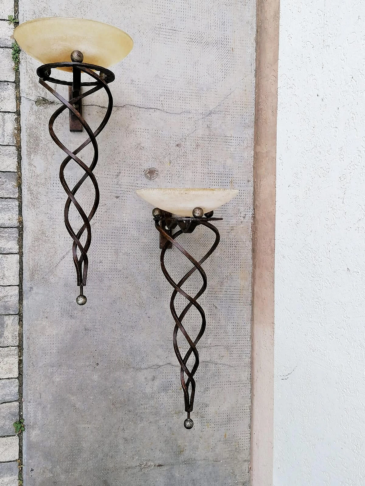 Coppia di lampade da parete Antinea di Jean Francois Crochet per Terzani, 1992 12