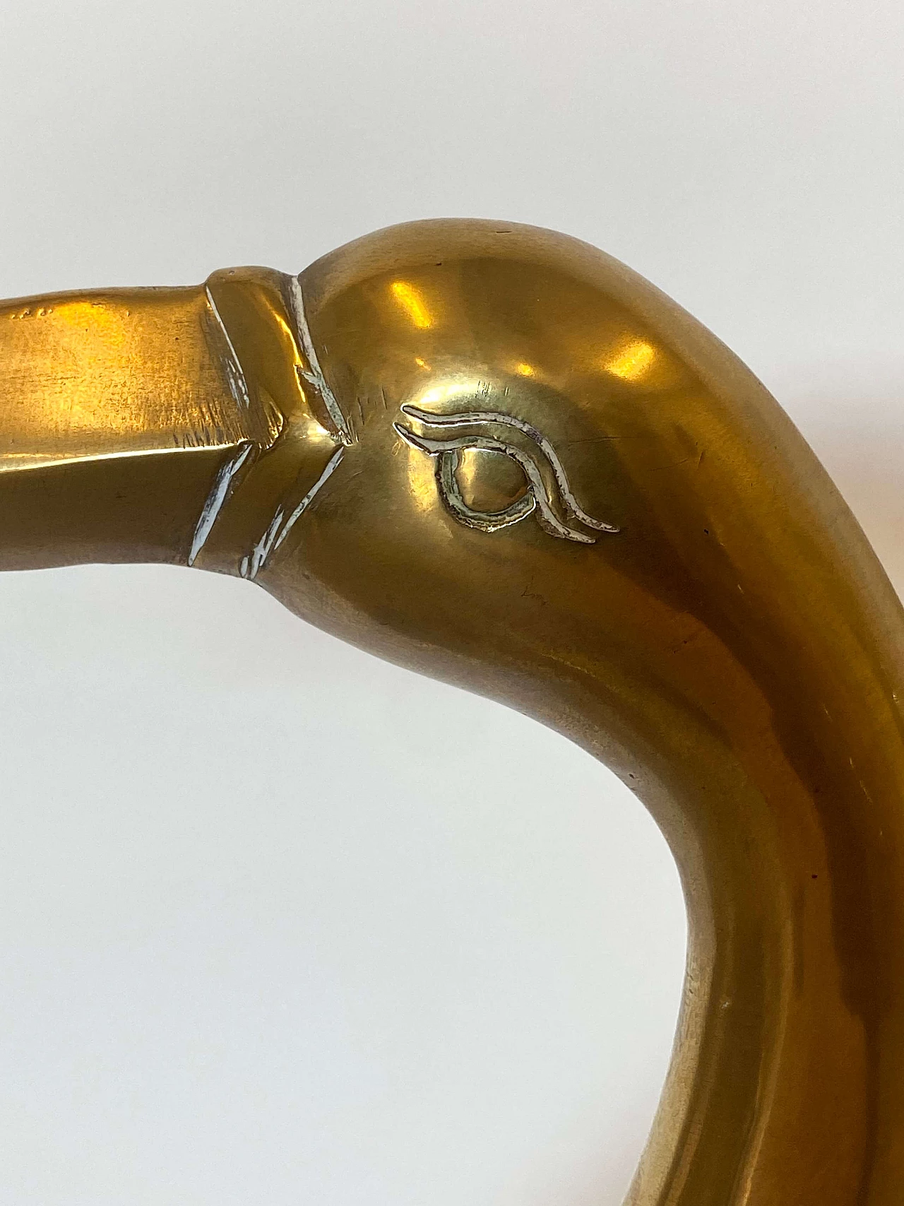 Brass sculpture depicting ibis, 1970s 3