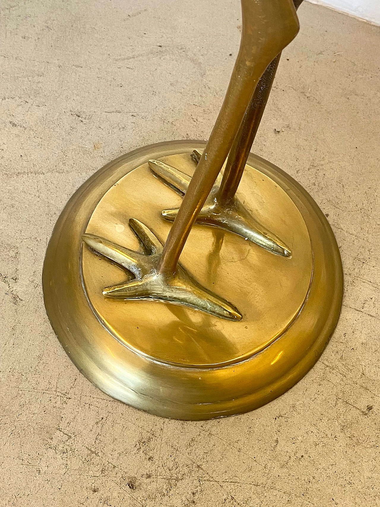 Brass sculpture depicting ibis, 1970s 5