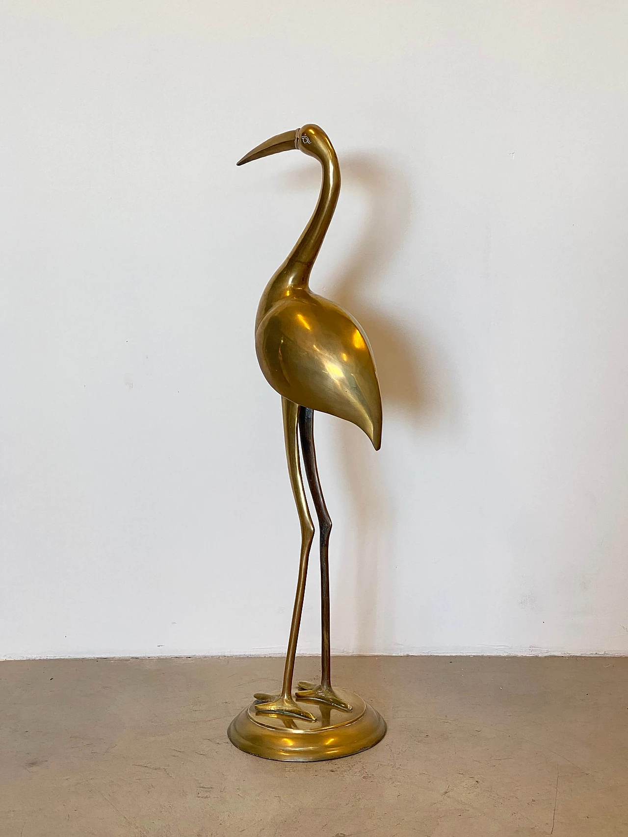 Brass sculpture depicting ibis, 1970s 6