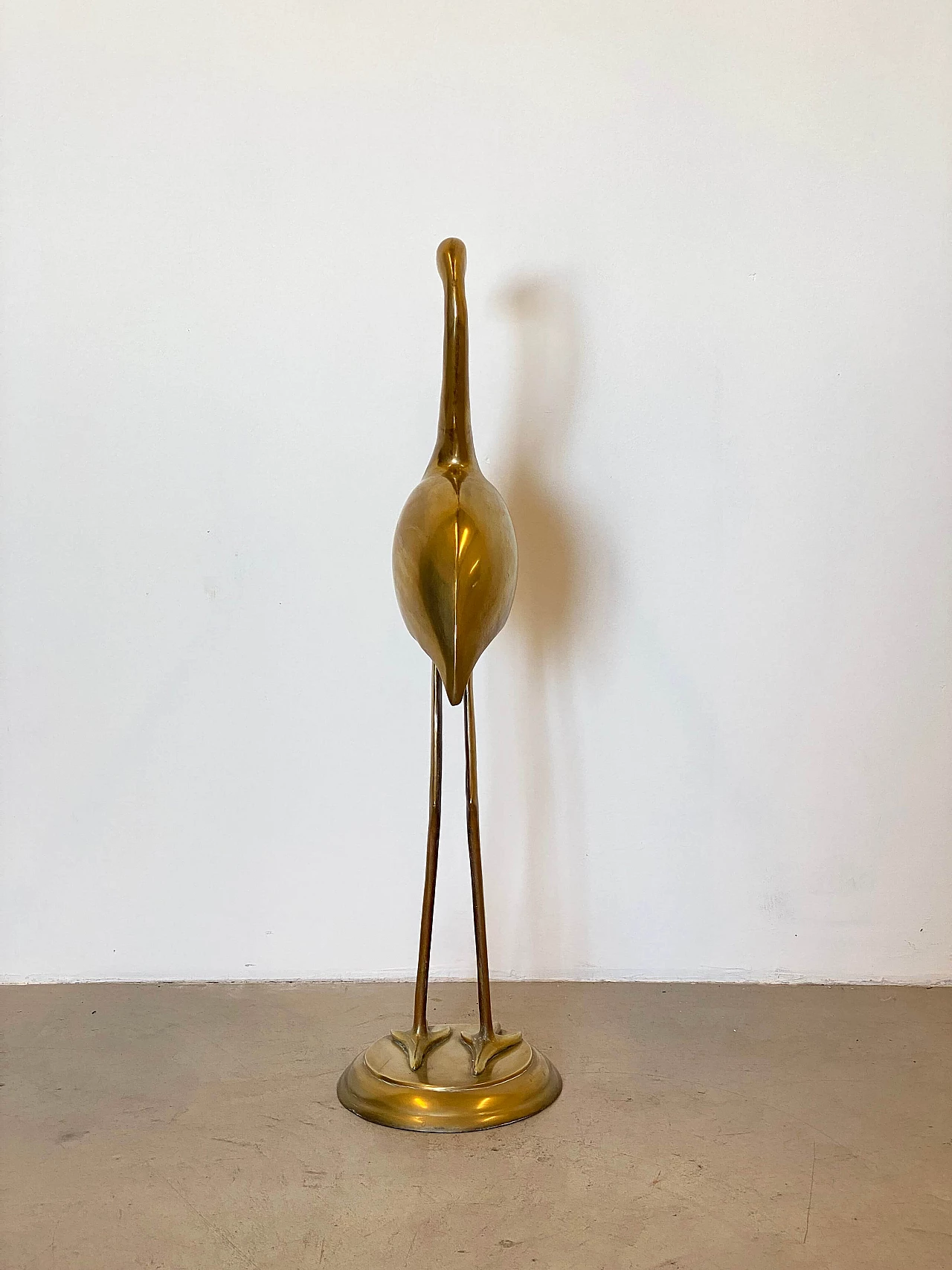 Brass sculpture depicting ibis, 1970s 10