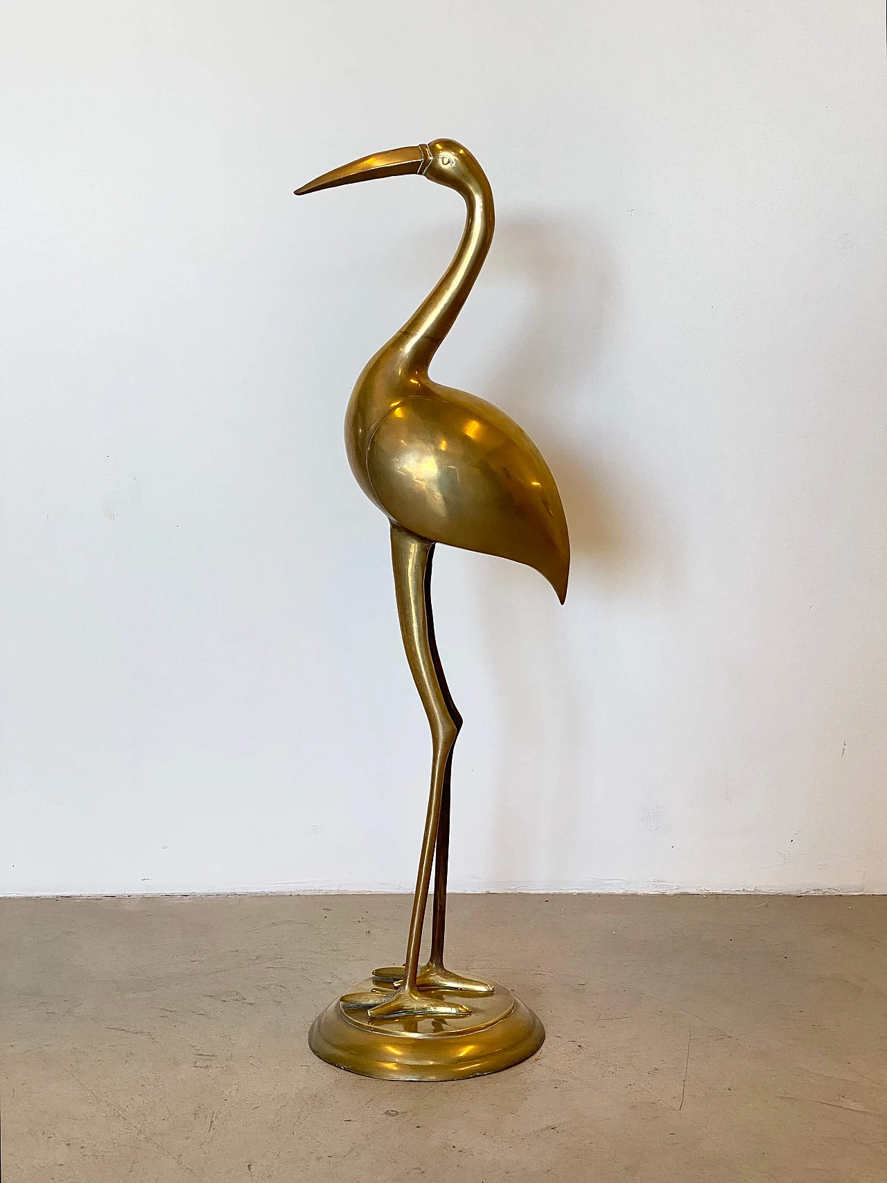 Brass sculpture depicting ibis, 1970s 11