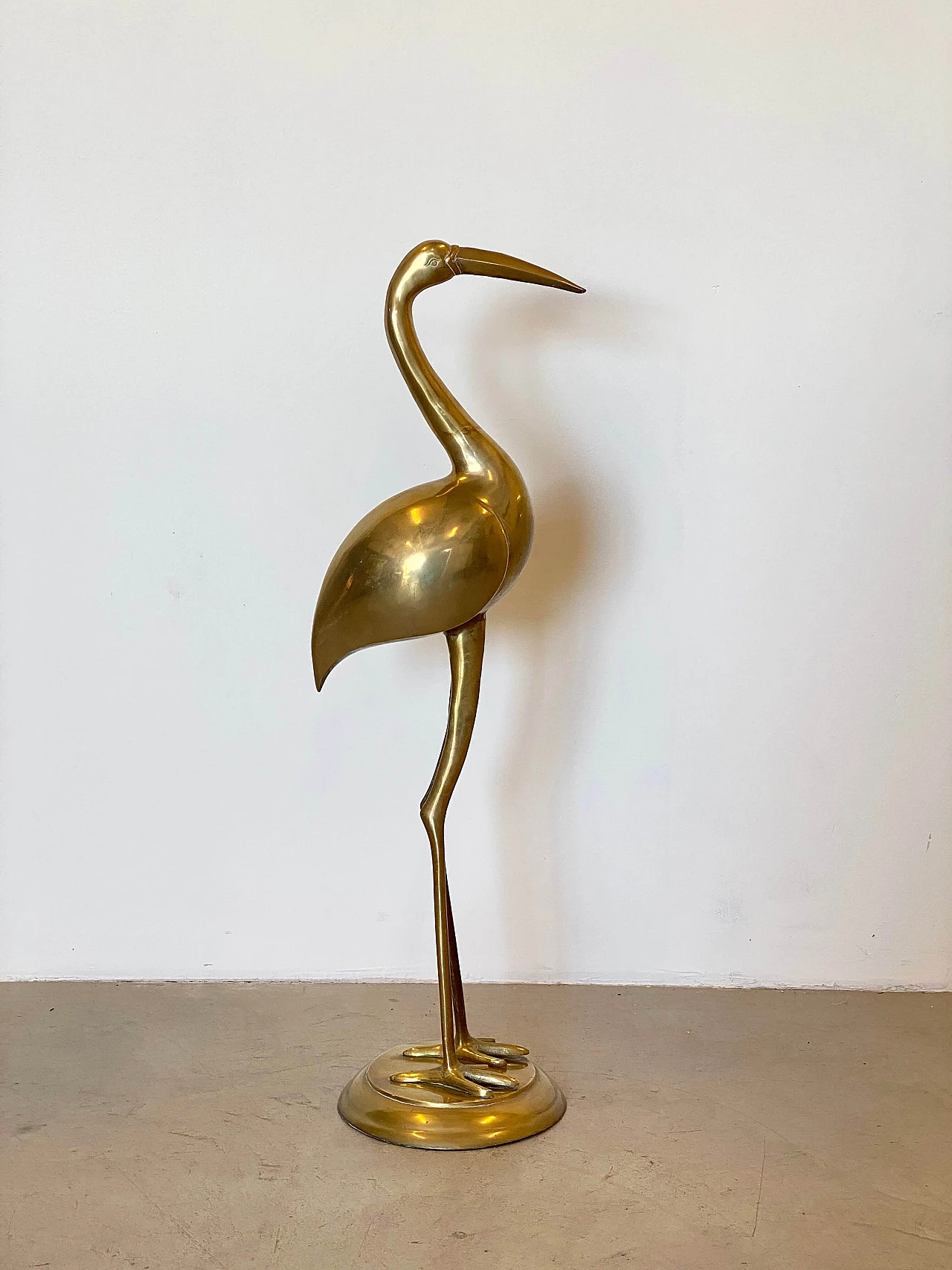 Brass sculpture depicting ibis, 1970s 12