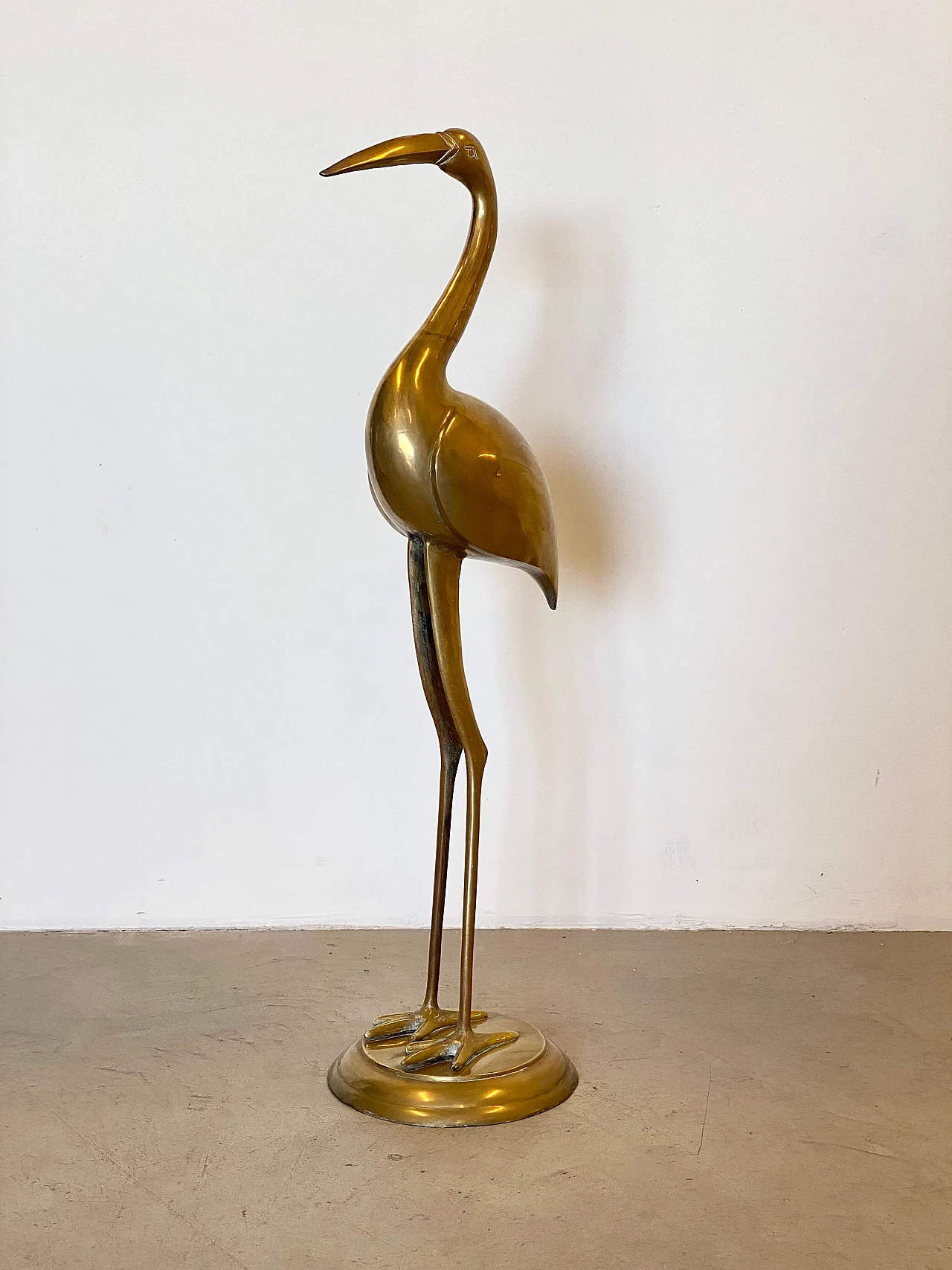 Brass sculpture depicting ibis, 1970s 13