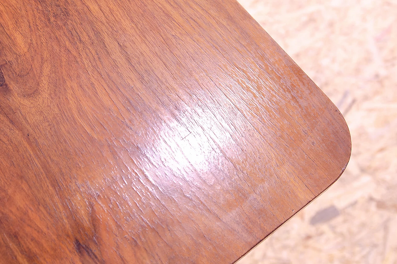 Tavolo Art Déco cecoslovacco allungabile in noce, anni '30 6