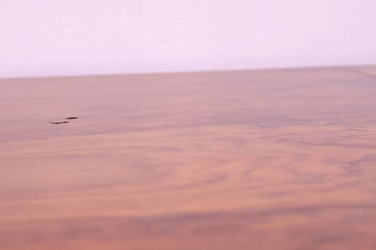 Tavolo Art Déco cecoslovacco allungabile in noce, anni '30 11