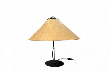 Table lamp with laquered metal base by Ingo Maurer, 1970s