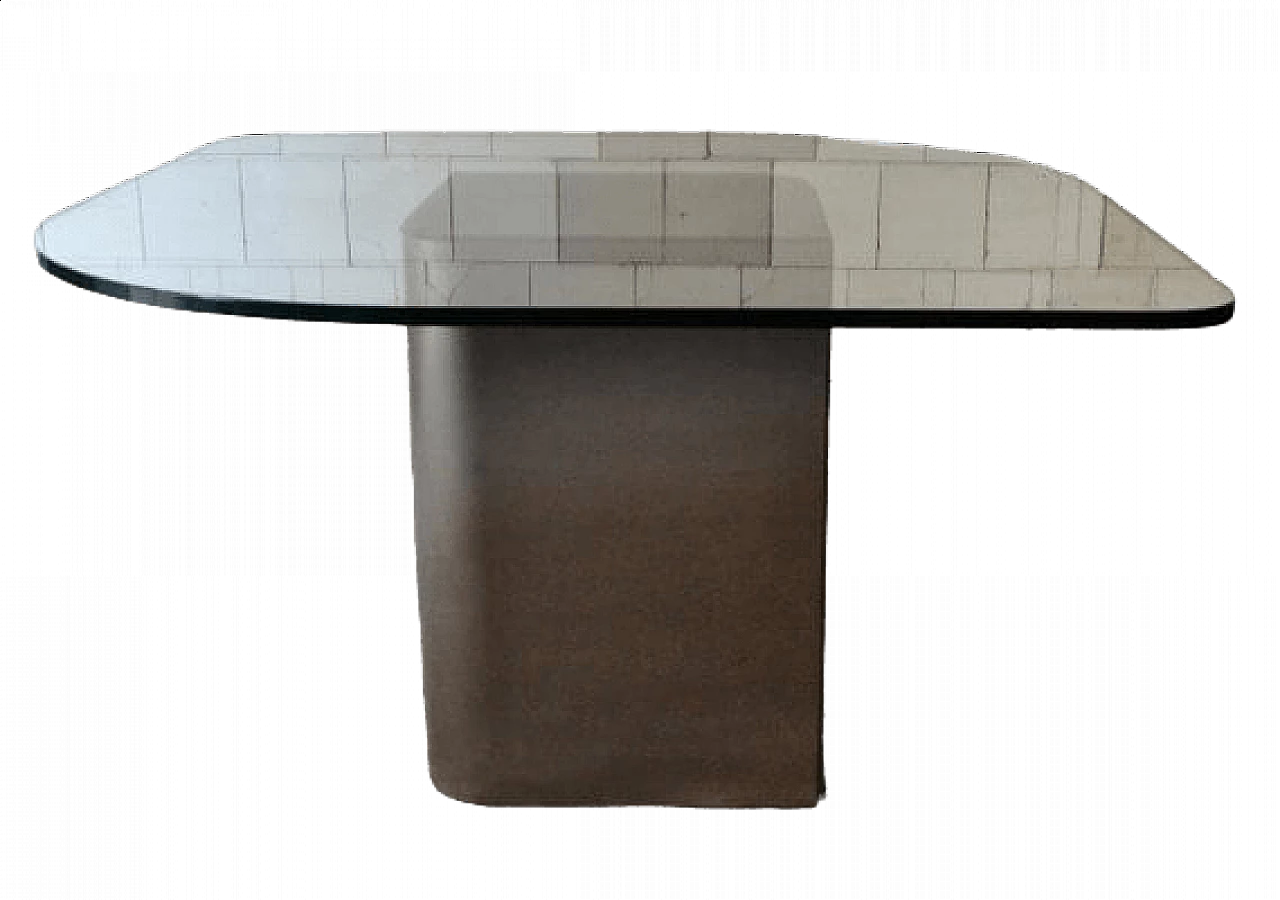 Table in crinkled crystal by Lodovico Acerbis for Acerbis, 1970s 12