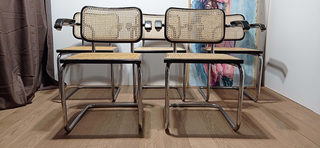 5 Cesca armchairs by Marcel Breuer for Stendig Co. NY, 1970s 2