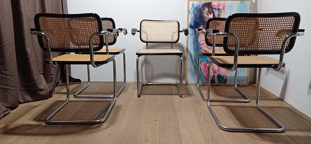 5 Cesca armchairs by Marcel Breuer for Stendig Co. NY, 1970s 7