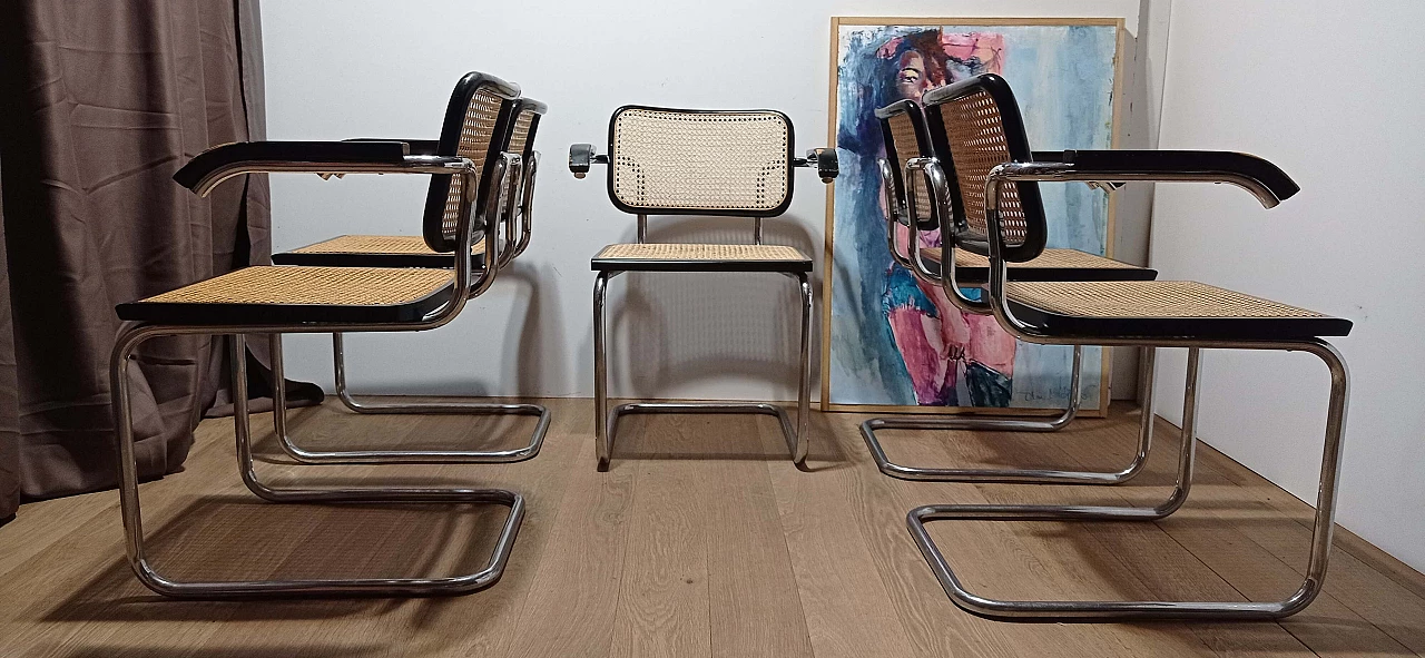 5 Poltrone Cesca di Marcel Breuer per Stendig Co. NY, anni '70 9