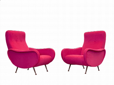 Pair of armchairs in the style of Marco Zanuso, 1950s