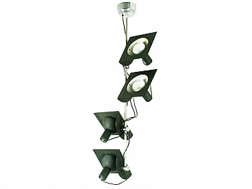 Four-light adjustable chandelier by BJ Milano Design, 1970s
