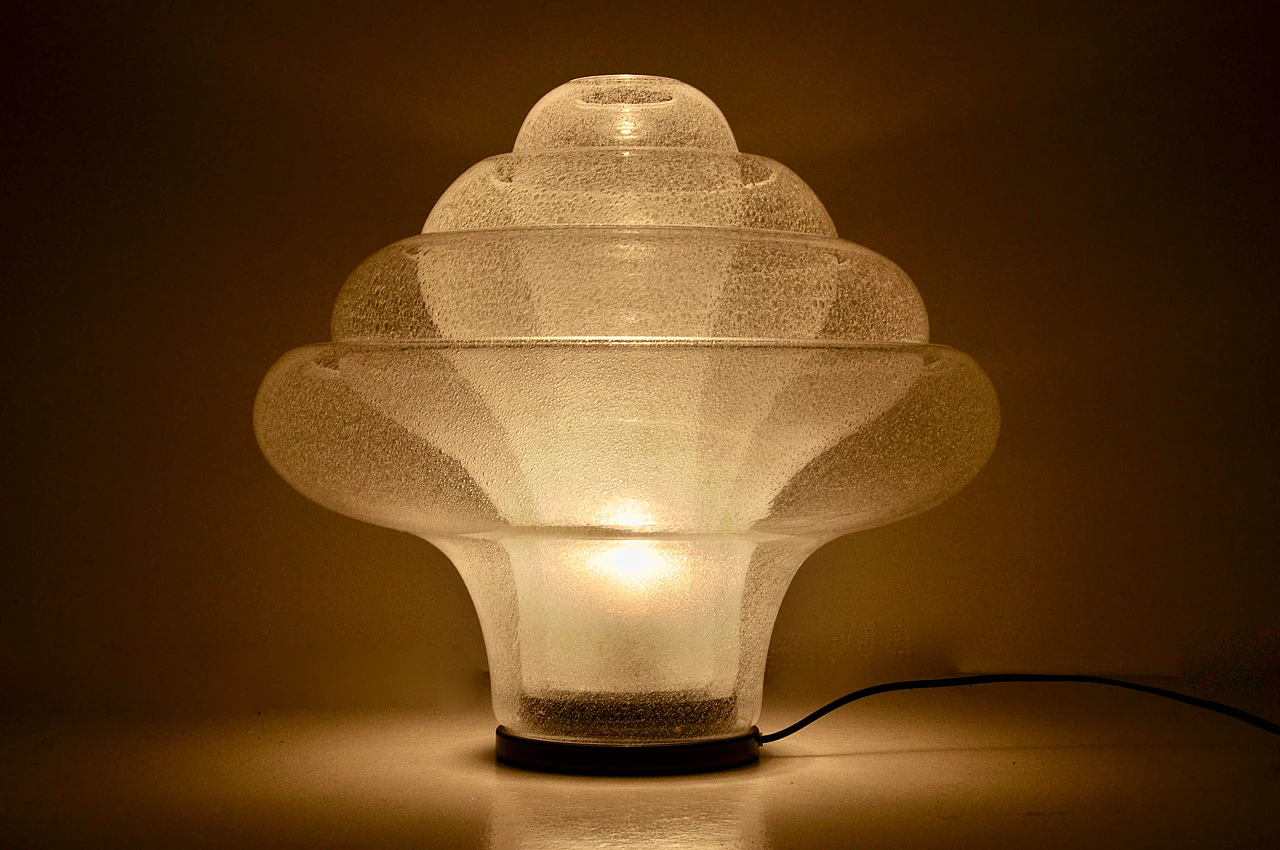 LT305 Lotus table lamp by Carlo Nason for Mazzega, 1960s 9