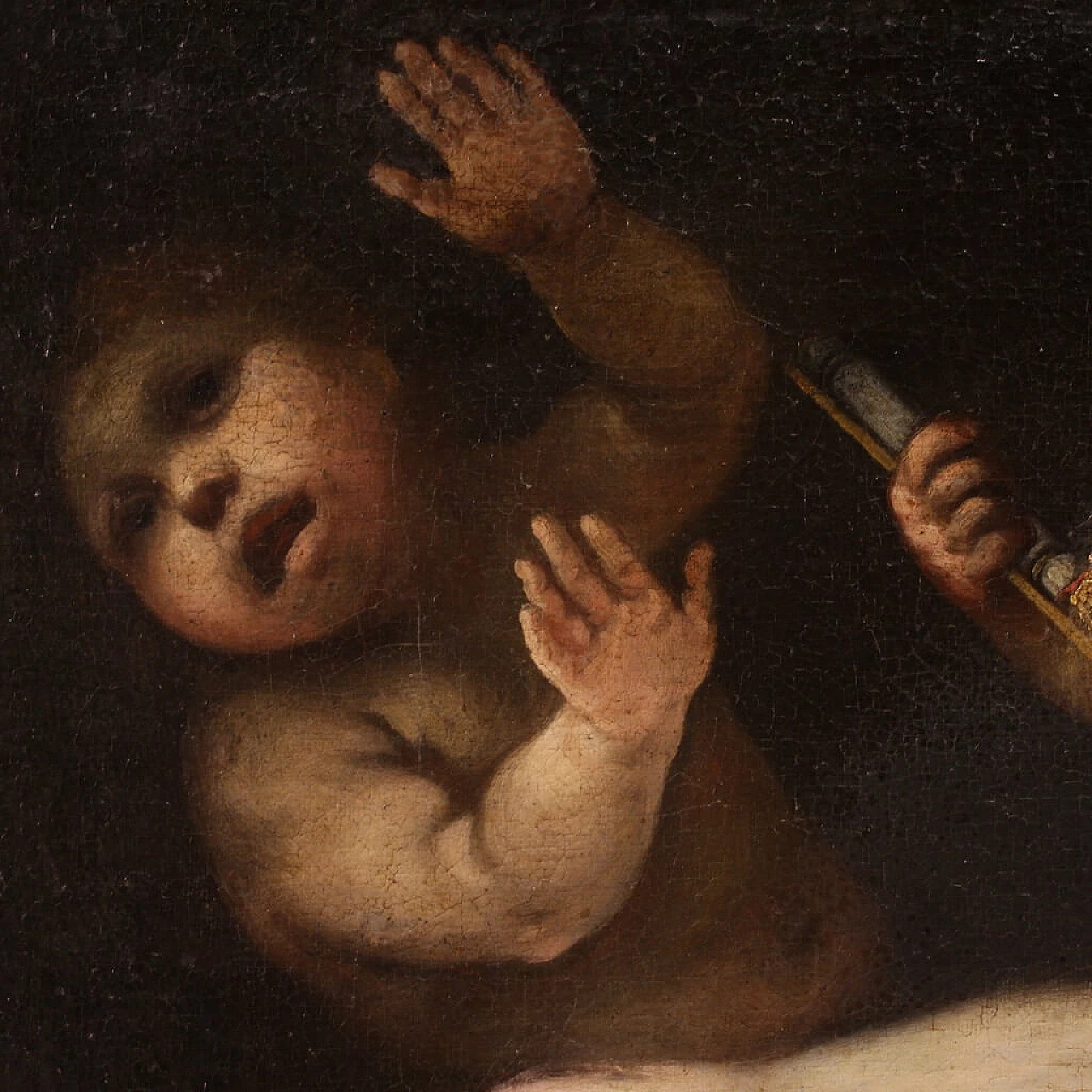 Playing putti, oil painting on canvas, second half of the 17th century 12