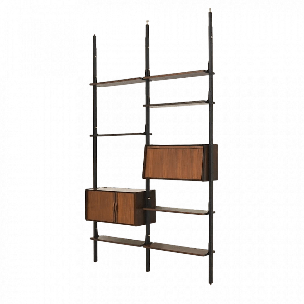 Modular floor-to-ceiling bookcase by La Sorgente del Mobile, 1950s 7