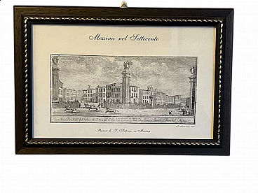 Veduta di Piazza Sant'Antonio a Messina, stampa, anni '50