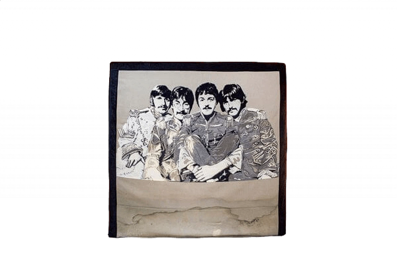 Embroidered headboard with The Beatles, 1980s 5