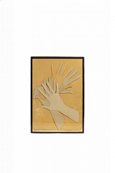 Multiplo in cartone fustellato Applausi di Mario Ceroli, 1969