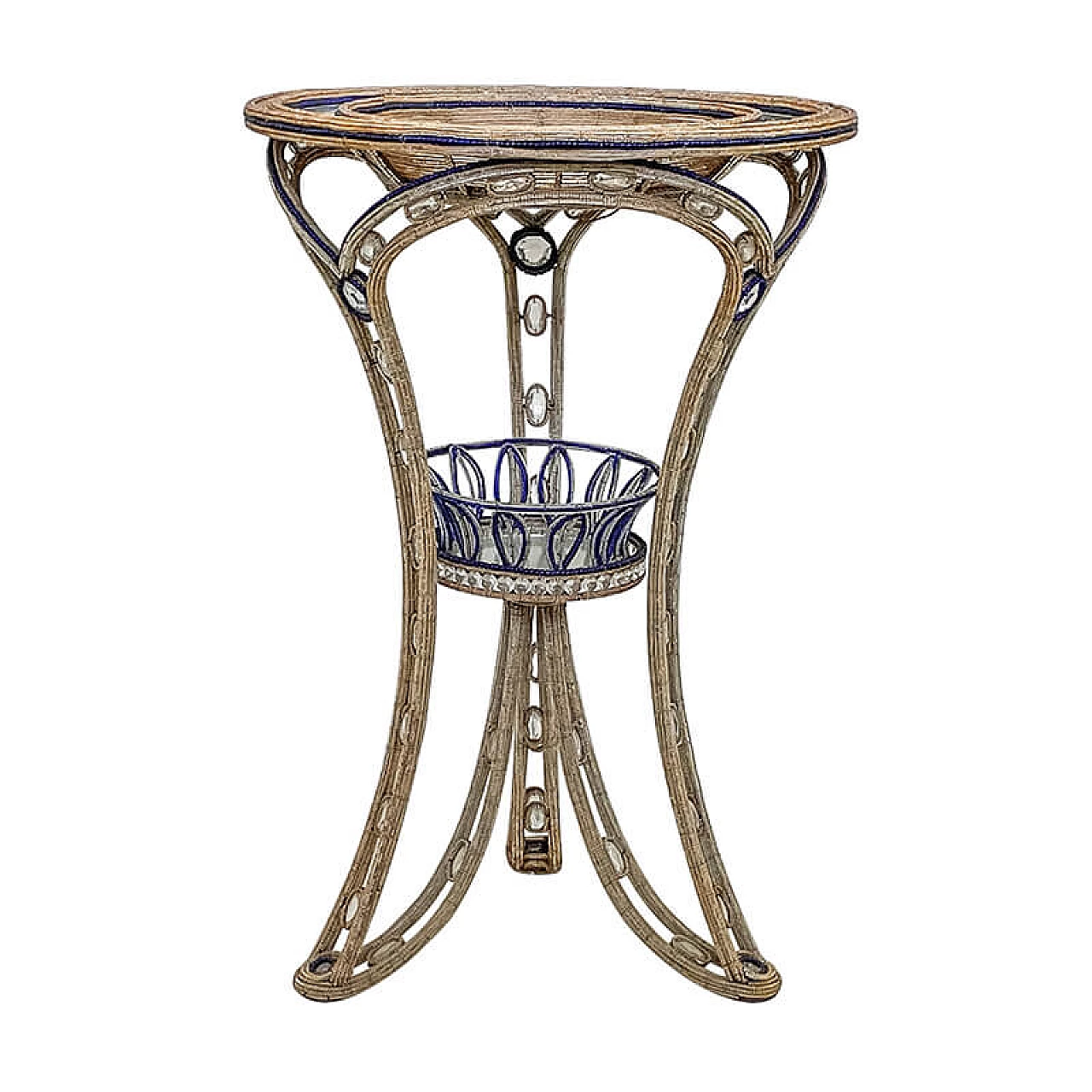 Murano glass coffee table with tops with mirror finish, early 20th century 2