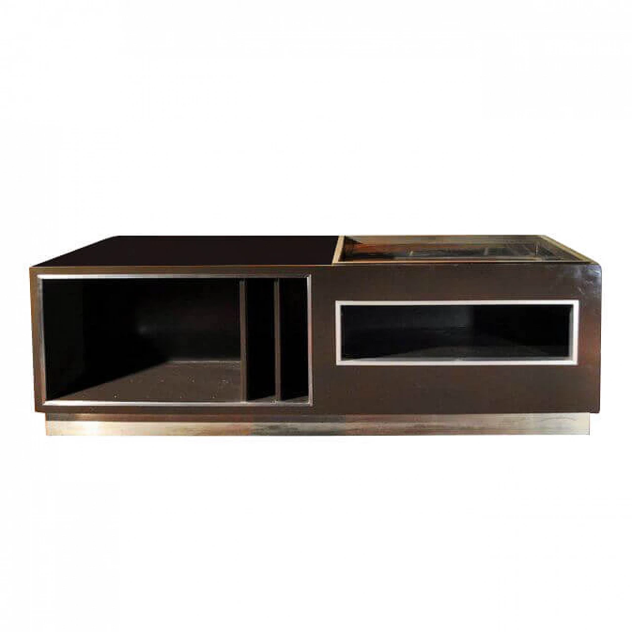 Sideboard in wood, formica and steel details by Antonio Pavia, 1970s 8