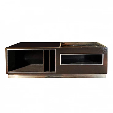 Sideboard in wood, formica and steel details by Antonio Pavia, 1970s