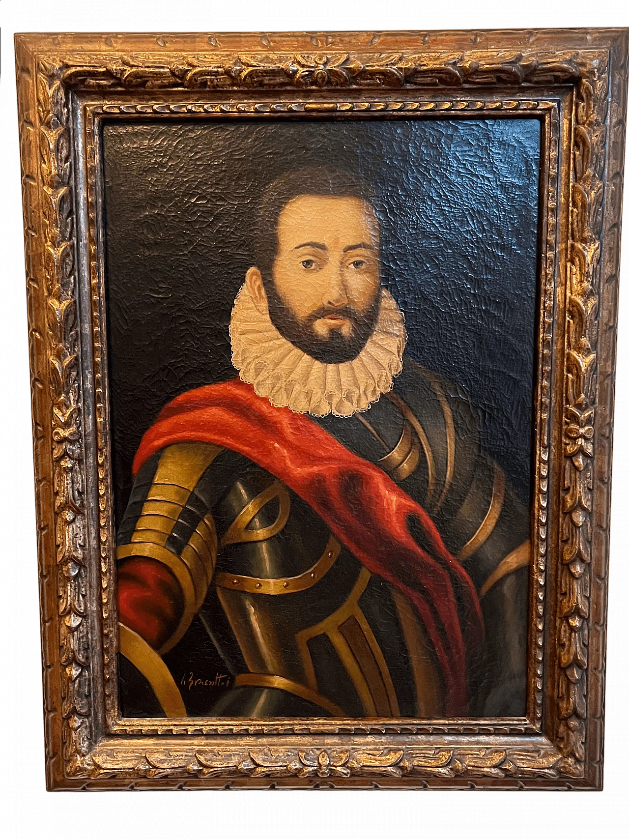 Dipinto nello stile del ritratto di Francesco Maria della Rovere duca di Urbino di Federico Barocci, olio su tela, anni '20 7