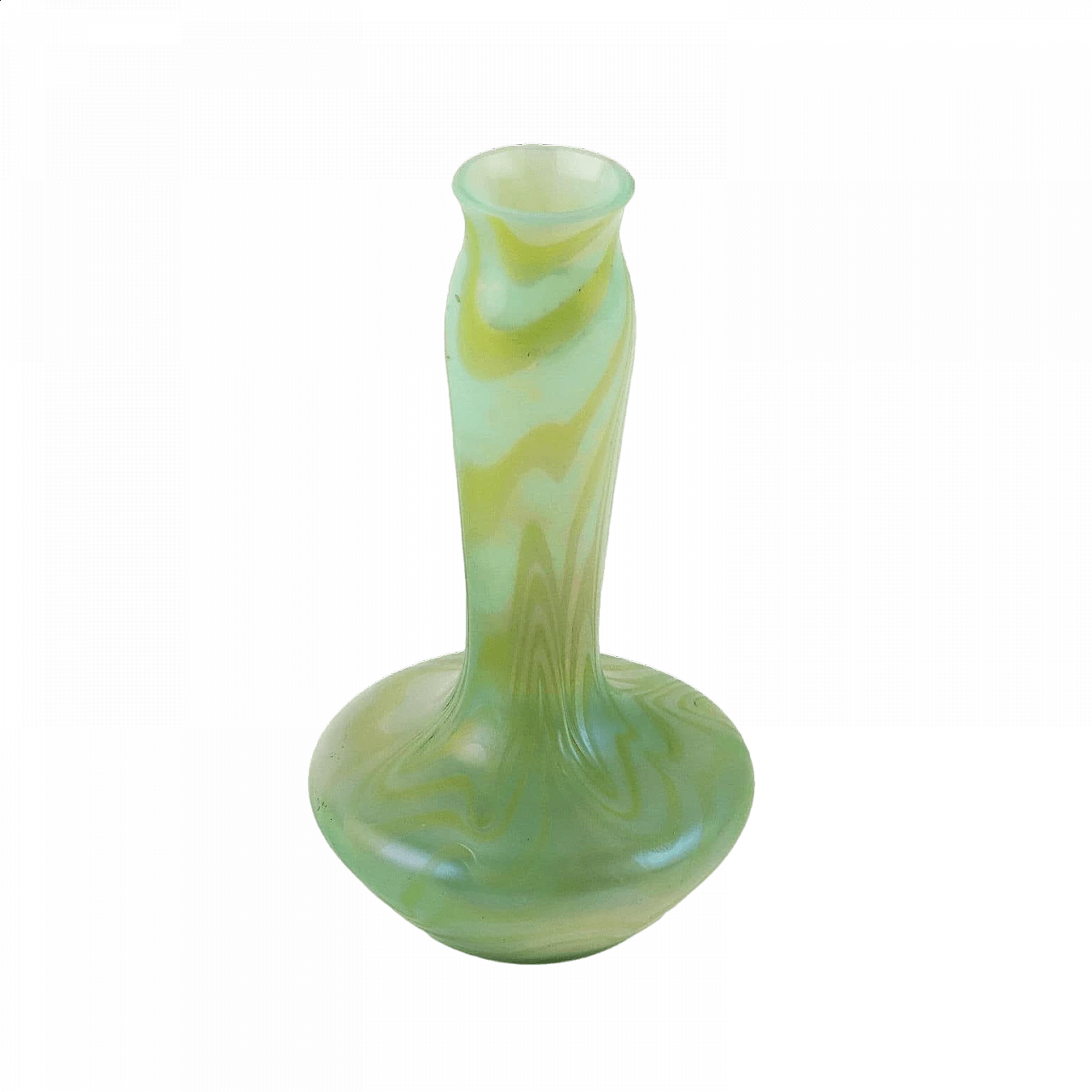 Green and yellow Loetz glass vase, early 20th century 9
