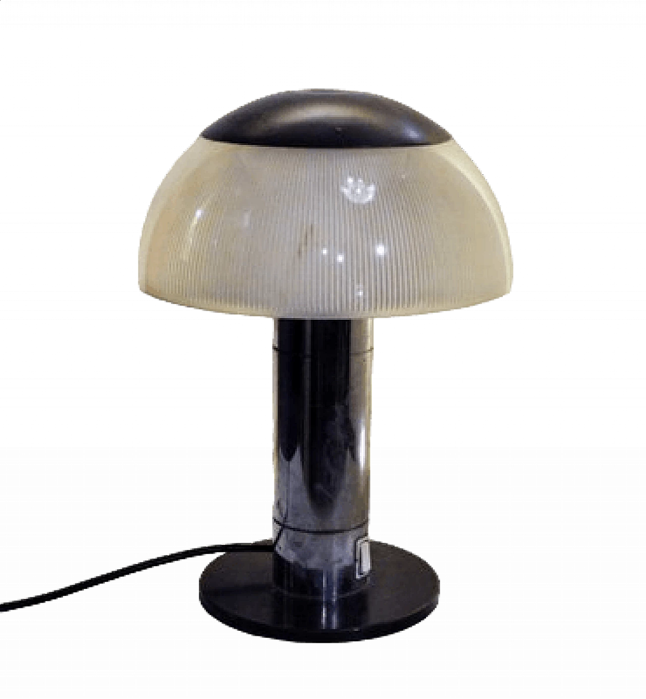 Lampada da tavolo in vetro e metallo di Stilnovo, anni '60 5