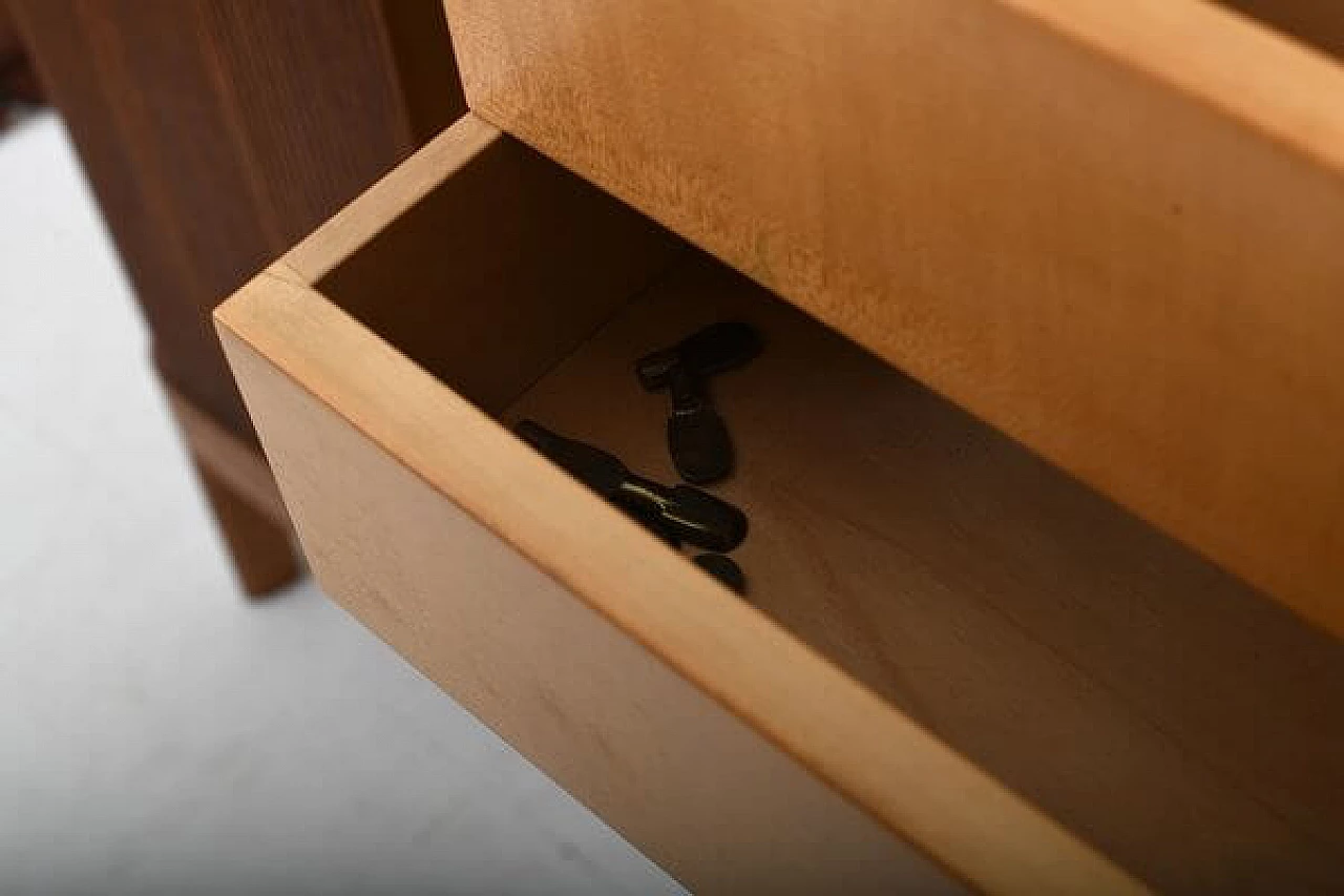 Credenza danese in teak con ante a serranda, anni '50 6